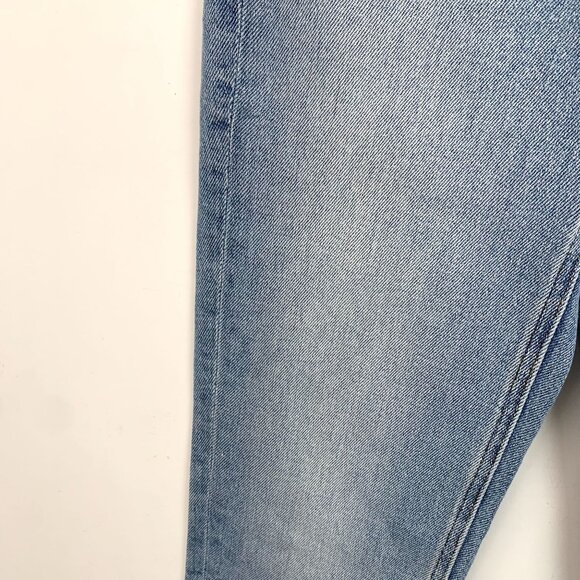 Alexander Wang Womens High-Waisted Straight-Leg Denim Jeans Light Wash - Picture 4 of 8